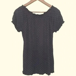 Alfani Intimates soft and stretchy pyjama top with elastic at collar and sleeves